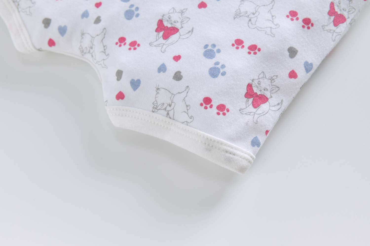 Baby Girl Pink Bowtie Cat Romper - Little Kooma