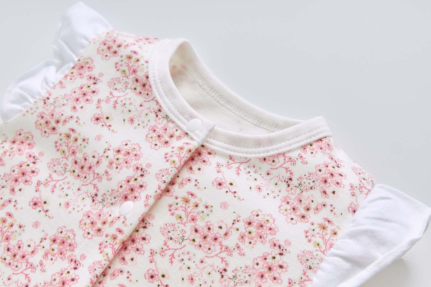 Baby Girl Pink Floral Romper - Little Kooma