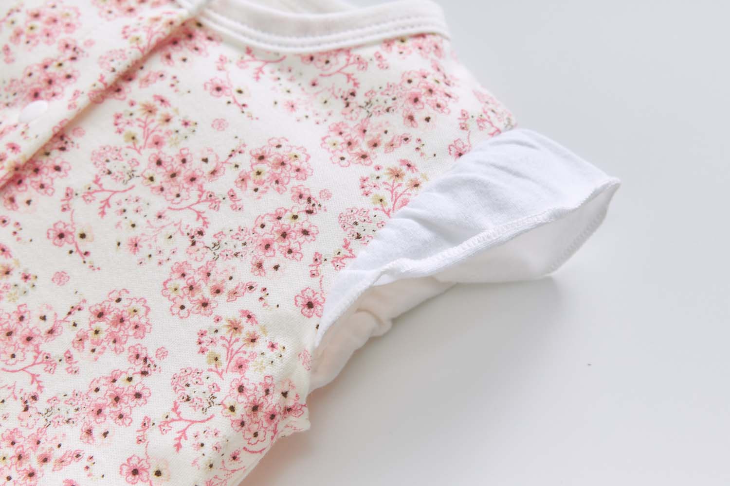 Baby Girl Pink Floral Romper - Little Kooma