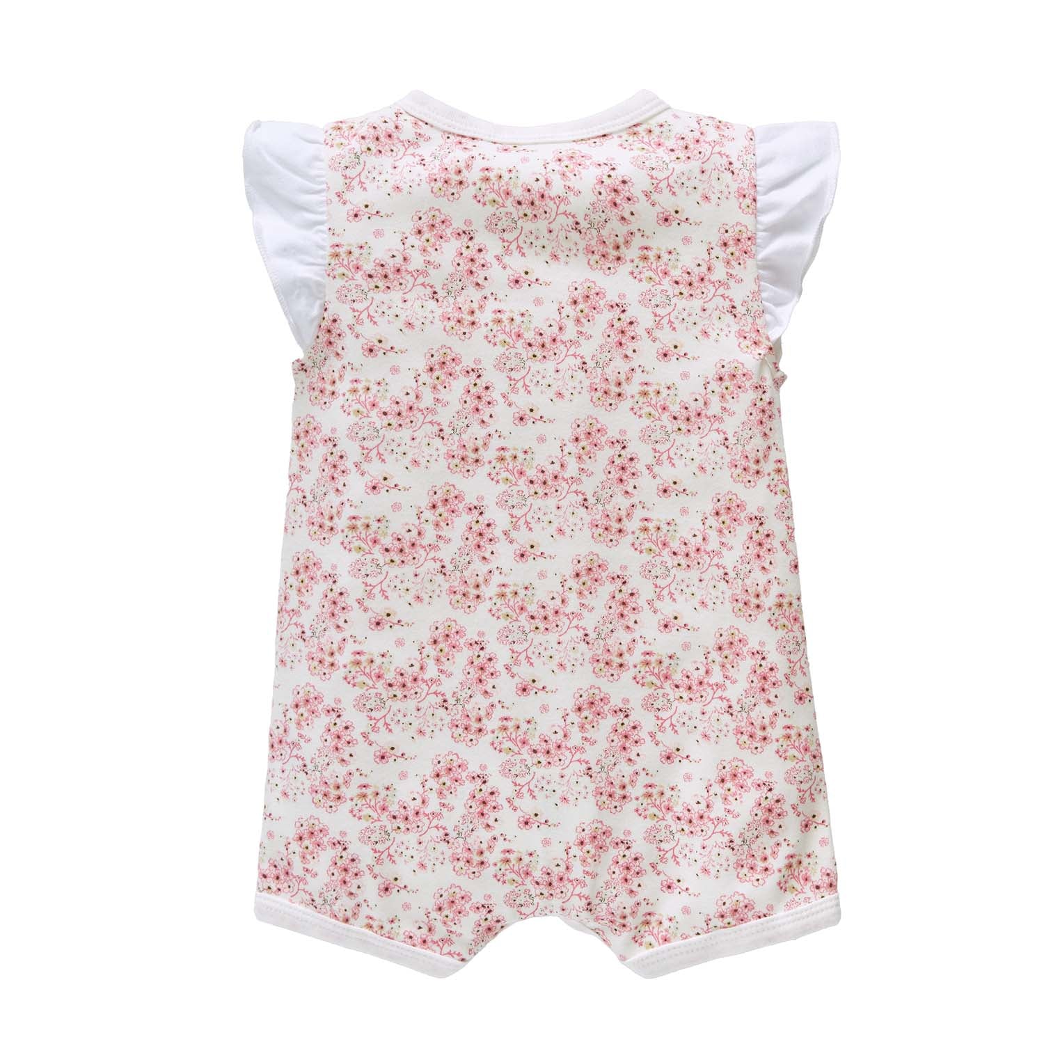 Baby Girl Pink Floral Romper - Little Kooma