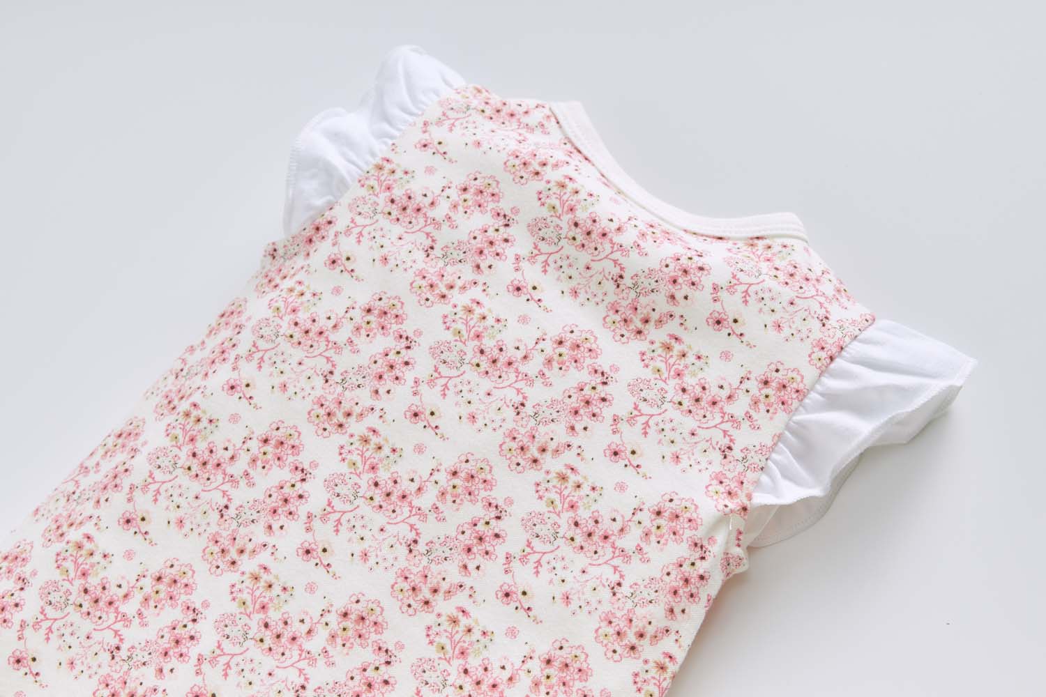 Baby Girl Pink Floral Romper - Little Kooma
