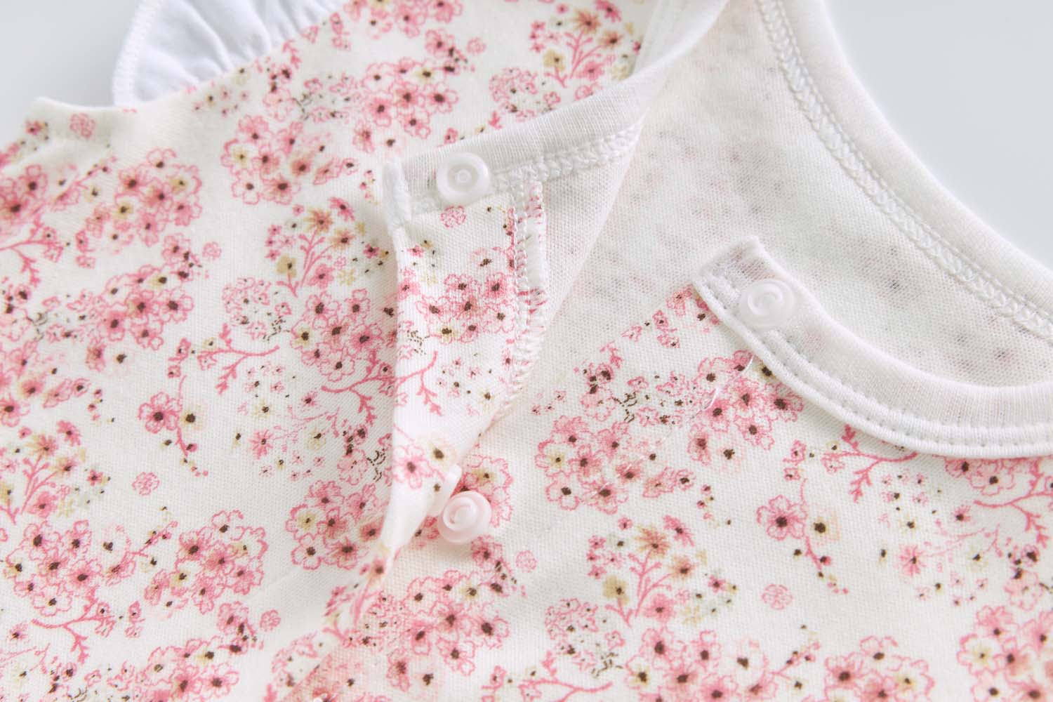 Baby Girl Pink Floral Romper - Little Kooma
