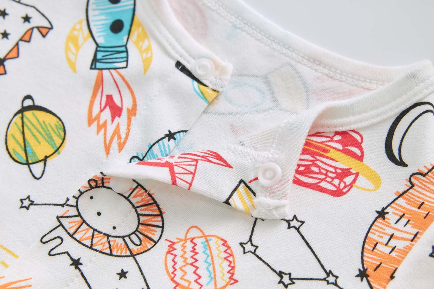 Baby Boy Space Rocket Lion Romper - Little Kooma