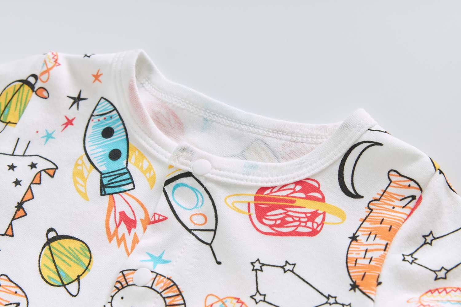 Baby Boy Space Rocket Lion Romper - Little Kooma