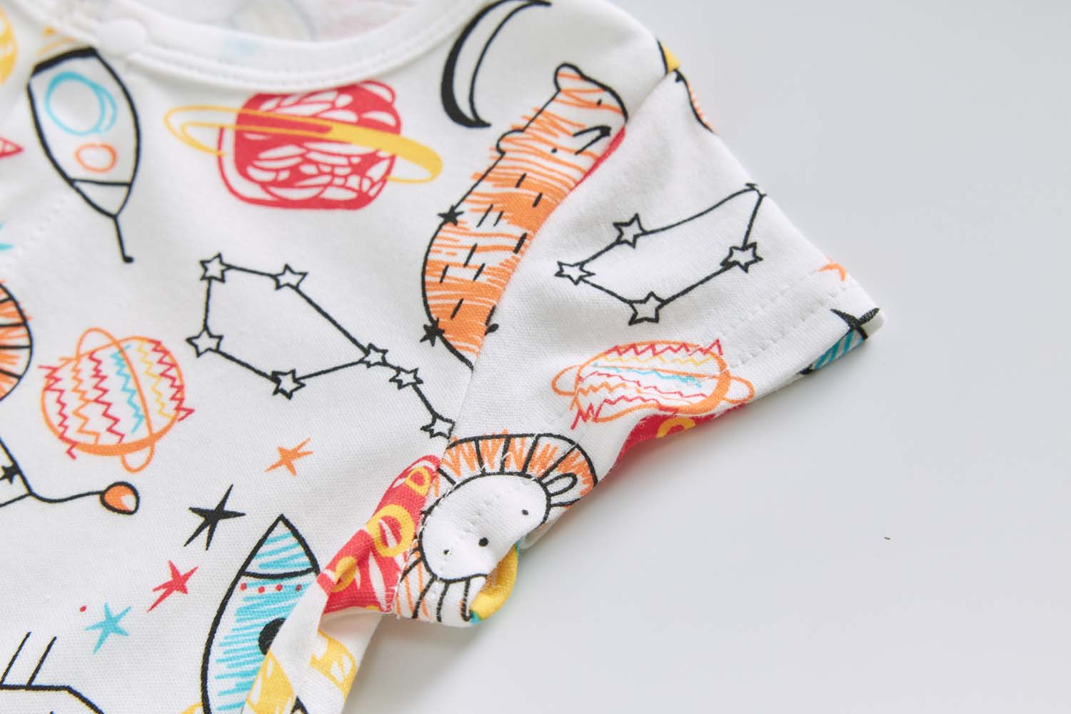 Baby Boy Space Rocket Lion Romper - Little Kooma
