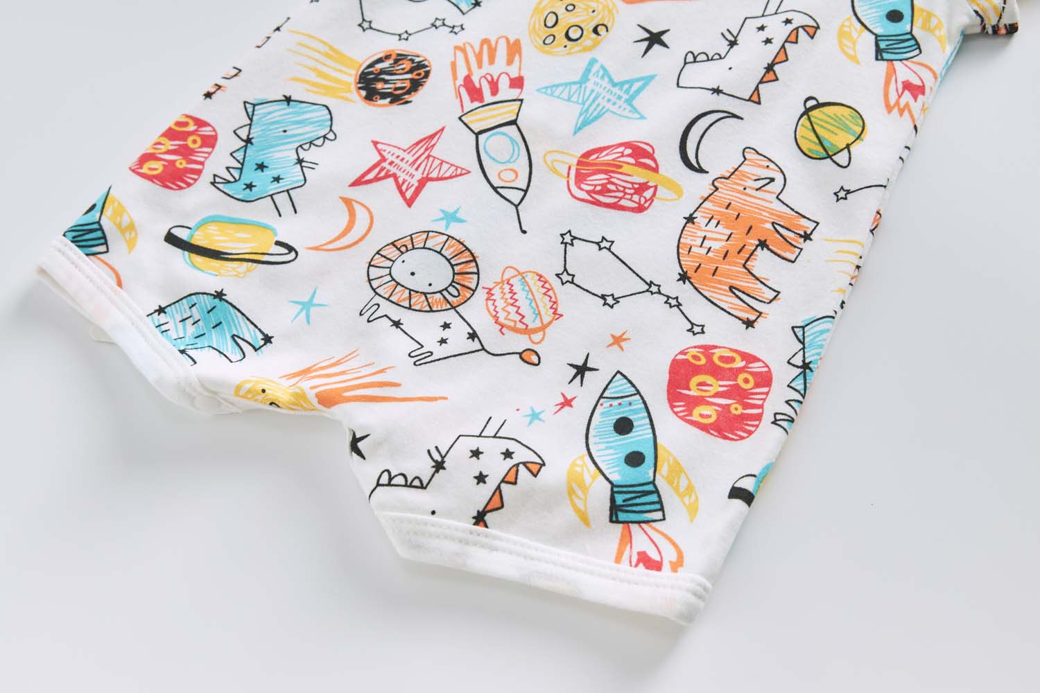 Baby Boy Space Rocket Lion Romper - Little Kooma