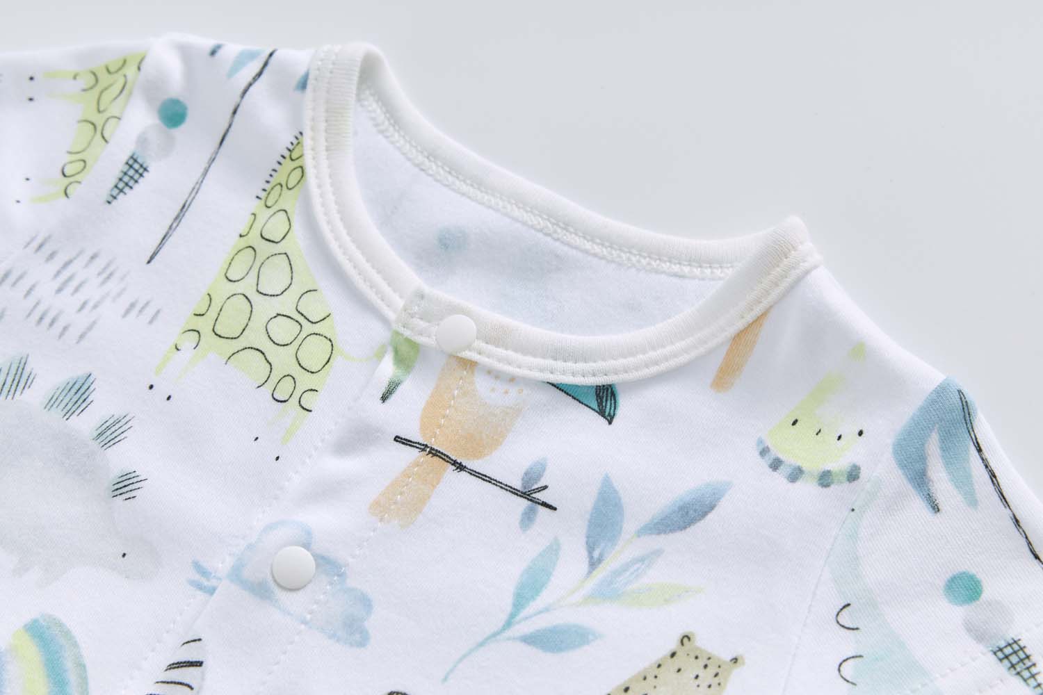 Baby Boy Giraffe Elephant Zebra Romper - Little Kooma