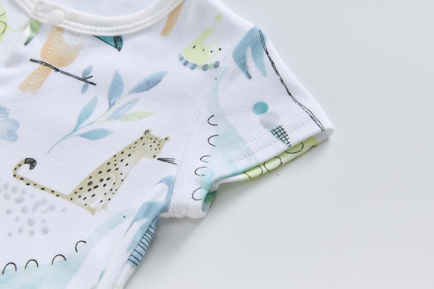 Baby Boy Giraffe Elephant Zebra Romper - Little Kooma