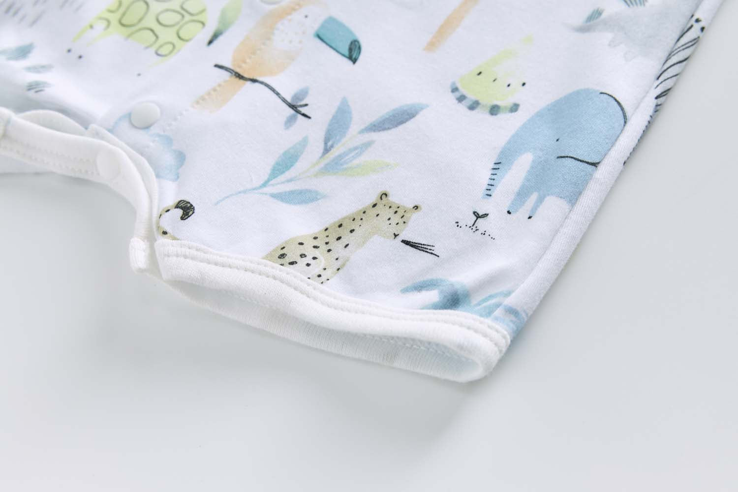 Baby Boy Giraffe Elephant Zebra Romper - Little Kooma