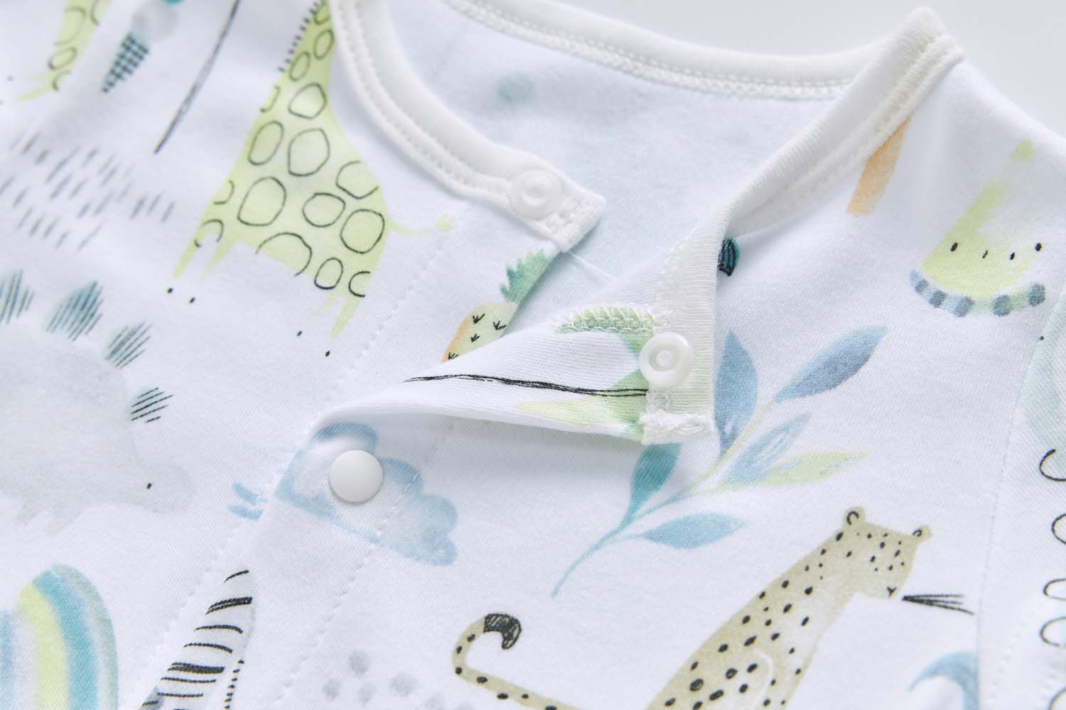 Baby Boy Giraffe Elephant Zebra Romper - Little Kooma