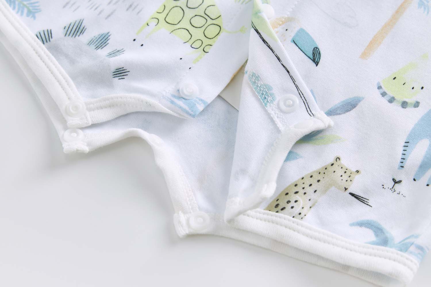 Baby Boy Giraffe Elephant Zebra Romper - Little Kooma