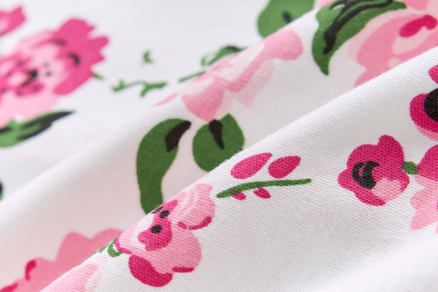 Baby Cotton Sleepsuit Pink Flowers All In One Jumpsuit Feet Cover - Little Kooma