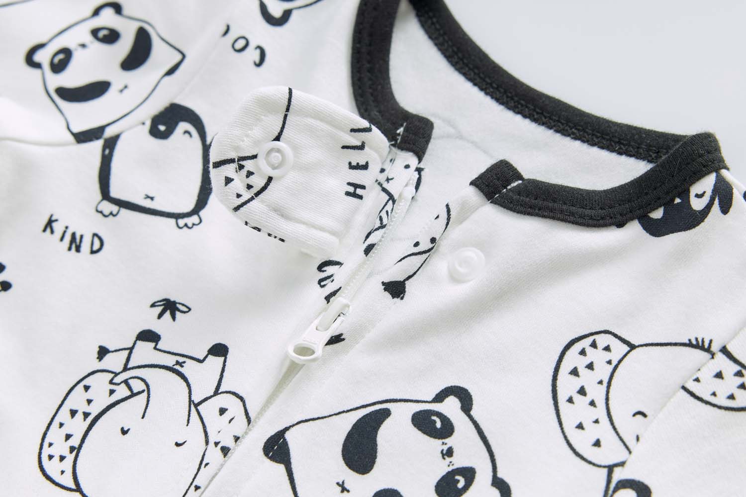 Baby Boy Cotton Sleepsuit Elephant Panda Giraffe Two Way Zipper All In One Jumpsuit - Little Kooma