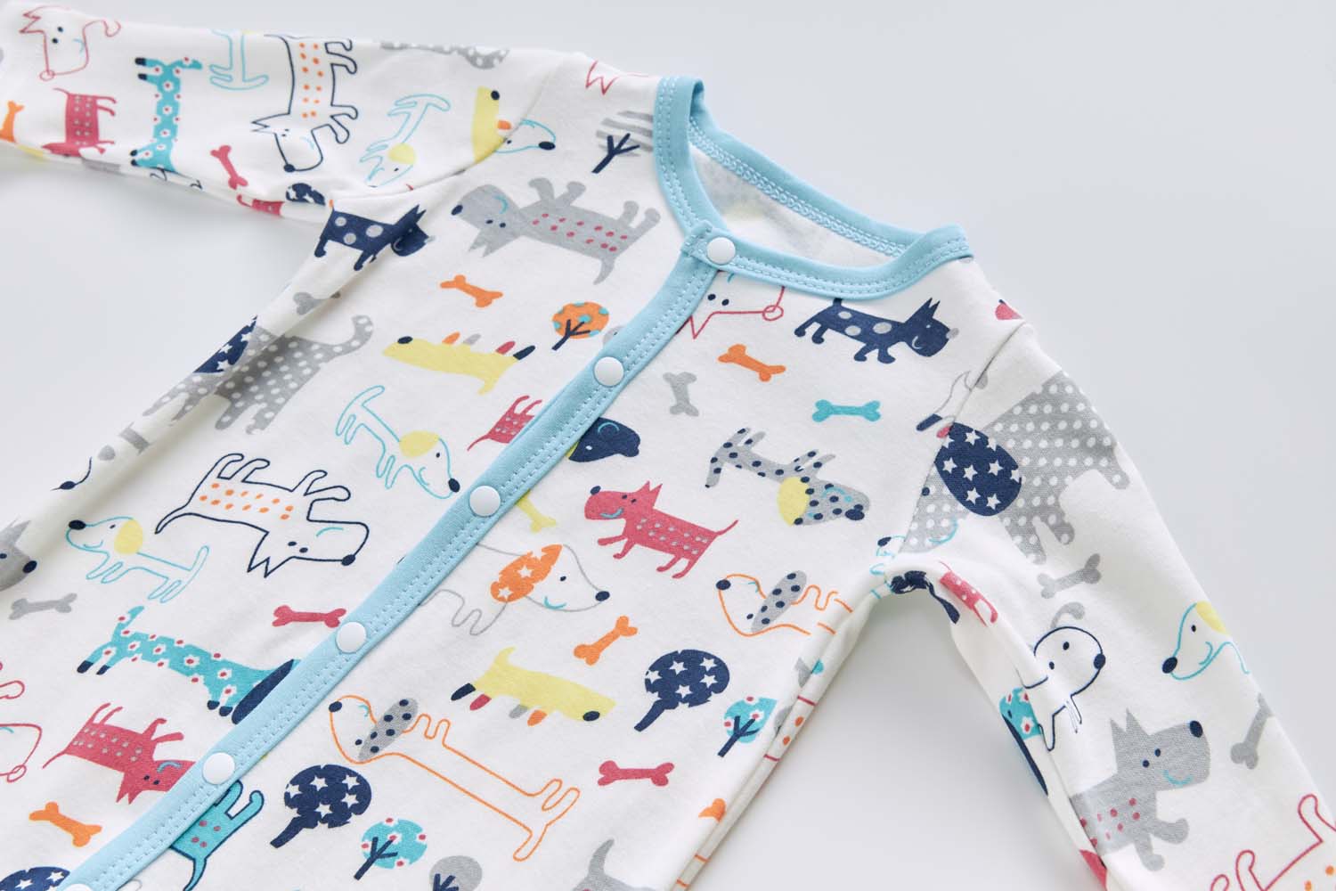 Baby Boy Cotton Sleepsuit Puppy All In One Jumpsuit - Little Kooma