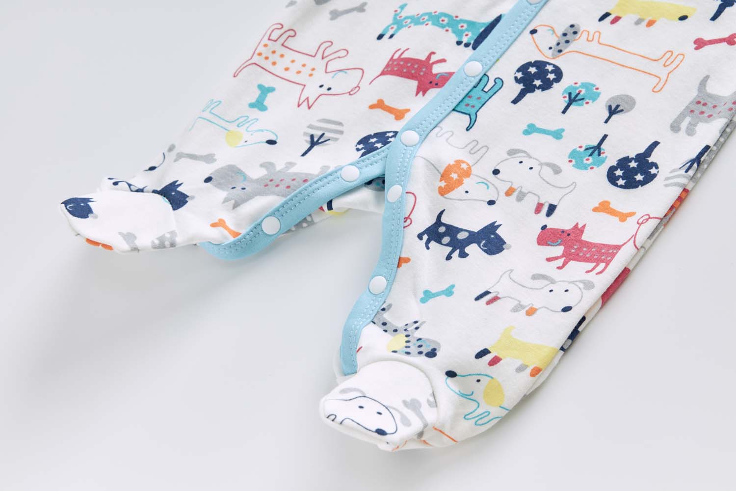 Baby Boy Cotton Sleepsuit Puppy All In One Jumpsuit - Little Kooma