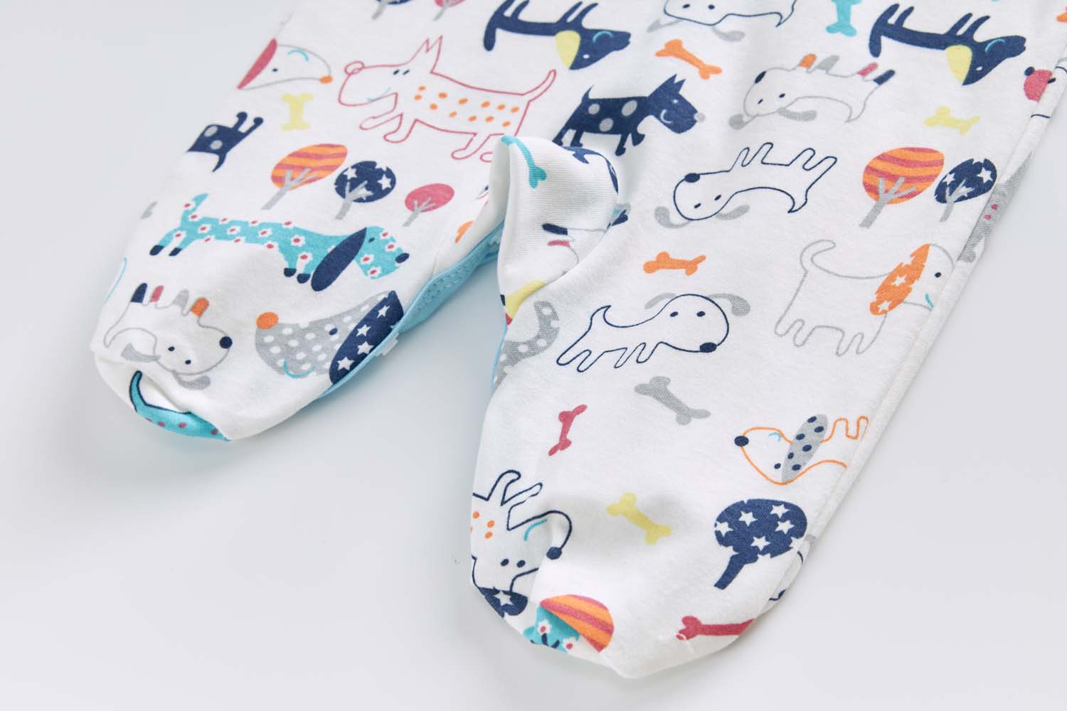 Baby Boy Cotton Sleepsuit Puppy All In One Jumpsuit - Little Kooma