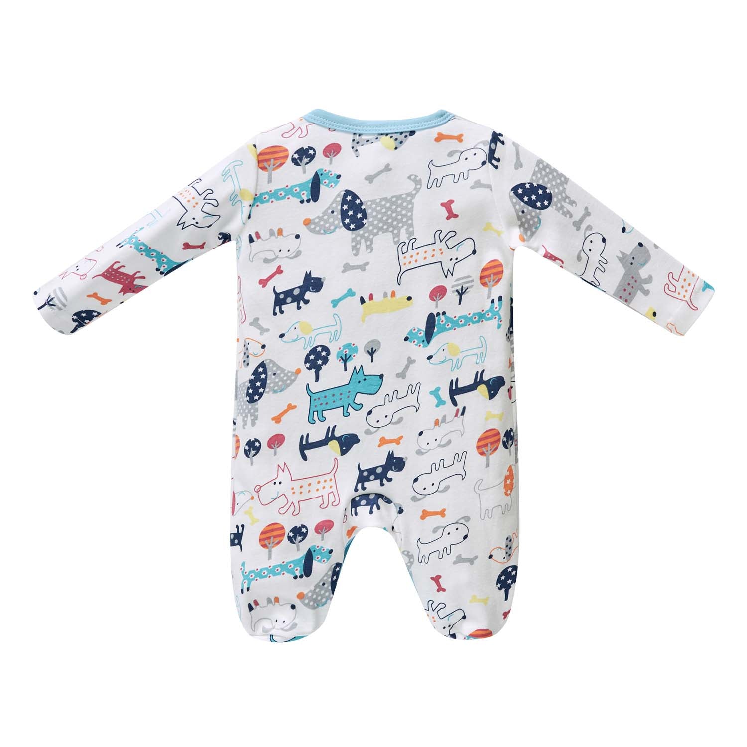 Baby Boy Cotton Sleepsuit Puppy All In One Jumpsuit - Little Kooma
