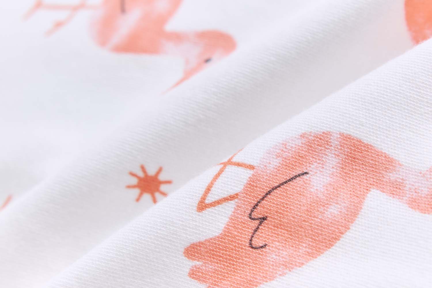 Baby Cotton Sleepsuit Flamingo Two Way Zip All In One Jumpsuit Feet Cover - Little Kooma