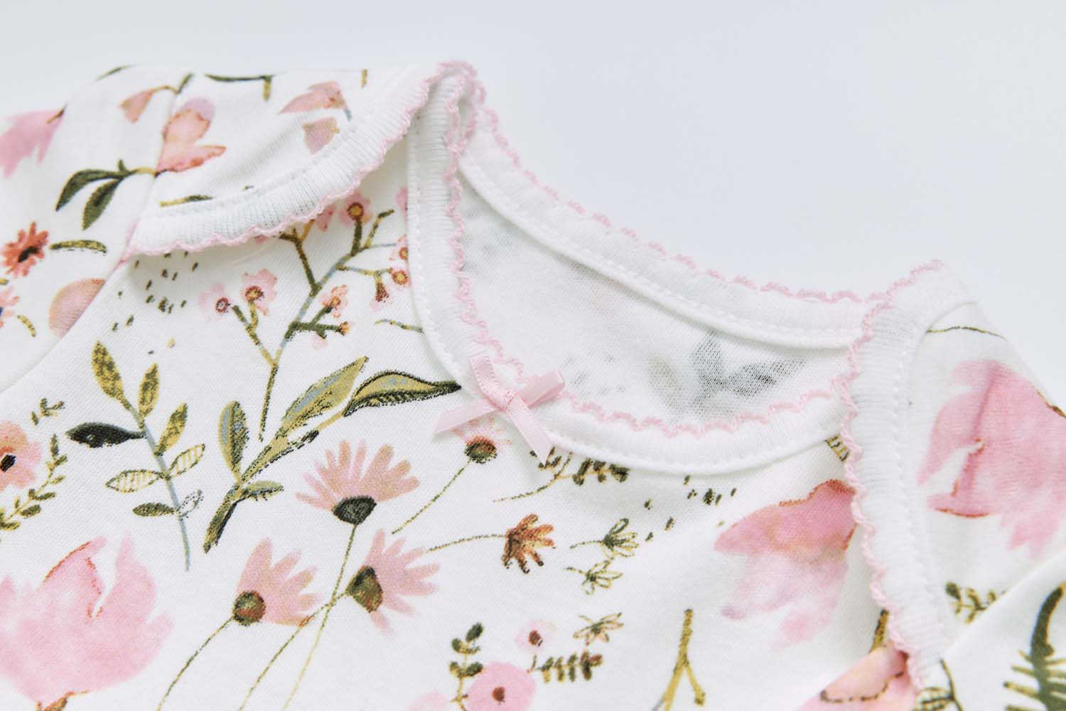 Baby Girl Pink Floral Bodysuit Dress n Pink Cardigan 2 Pc Set - Little Kooma