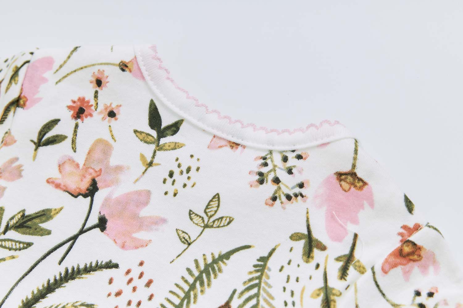 Baby Girl Pink Floral Bodysuit Dress n Pink Cardigan 2 Pc Set - Little Kooma