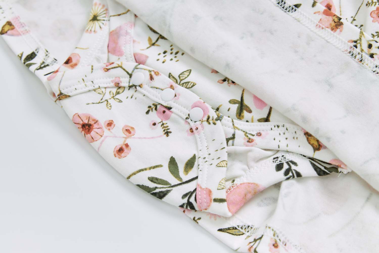 Baby Girl Pink Floral Bodysuit Dress n Pink Cardigan 2 Pc Set - Little Kooma