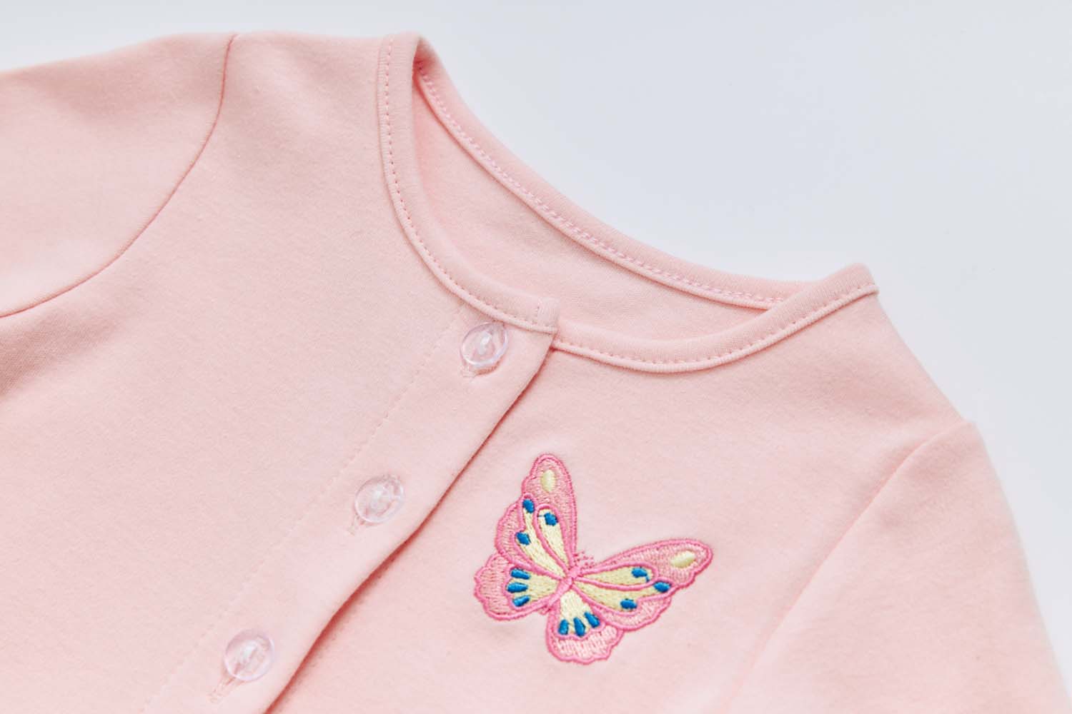 Baby Girl Pink Floral Bodysuit Dress n Pink Cardigan 2 Pc Set - Little Kooma