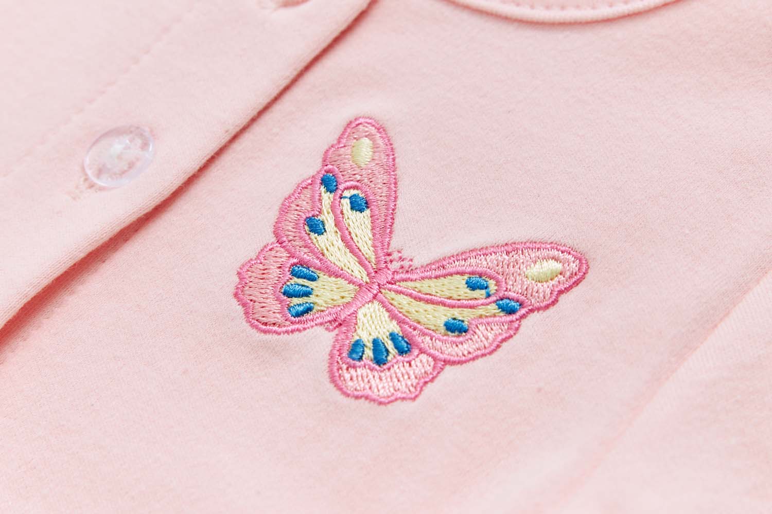 Baby Girl Pink Floral Bodysuit Dress n Pink Cardigan 2 Pc Set - Little Kooma