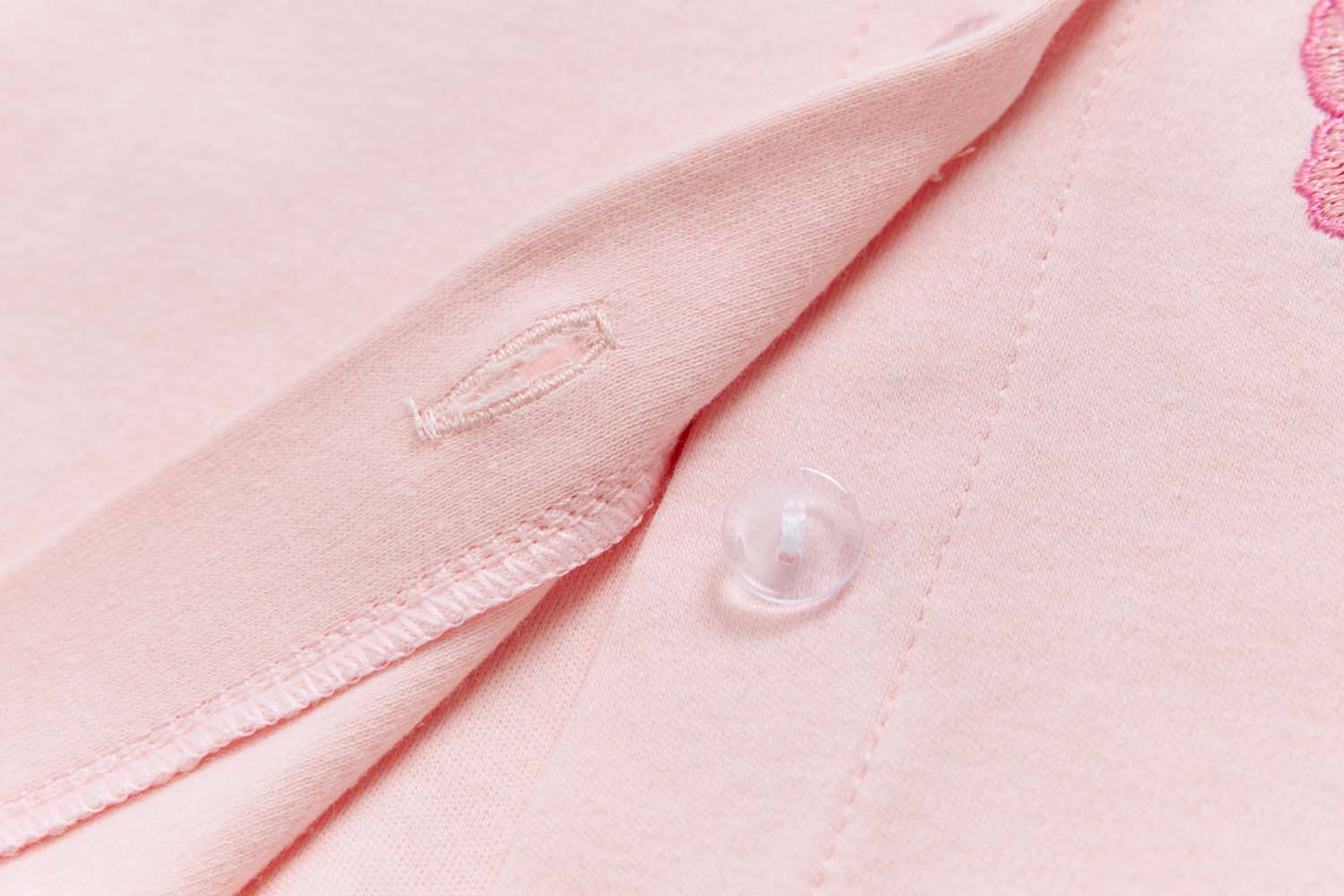 Baby Girl Pink Floral Bodysuit Dress n Pink Cardigan 2 Pc Set - Little Kooma