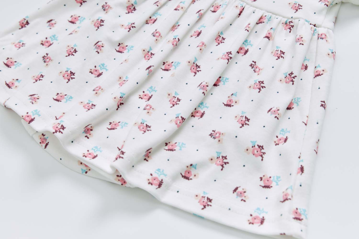 Baby Girl Bouquet Bodysuit Dress n Pink Stripe Cardigan 2 Pc Set - Little Kooma