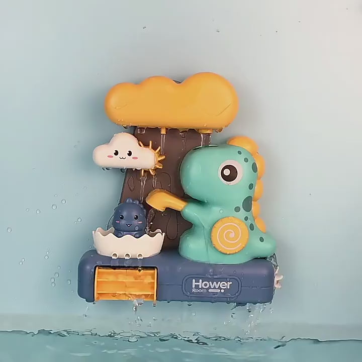 嬰幼兒兒童壁掛式浴缸恐龍洗澡玩具組附吸盤 適合 3 歲以上
