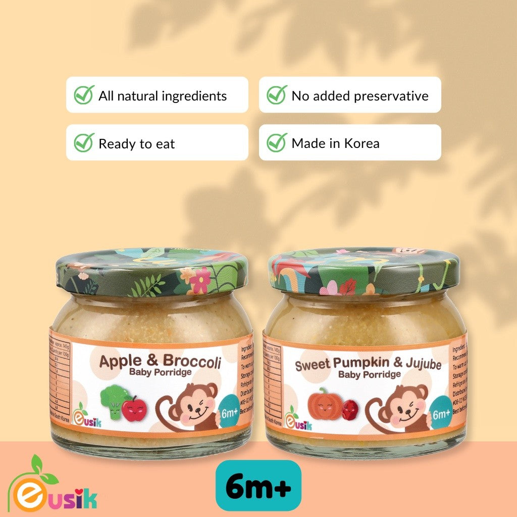 Ready To Eat Baby Rice Porridge 145g Eusik Porridge For Baby 6m 8m 10 months | Vegetables | Salmon Cod From South Korea - Little Kooma