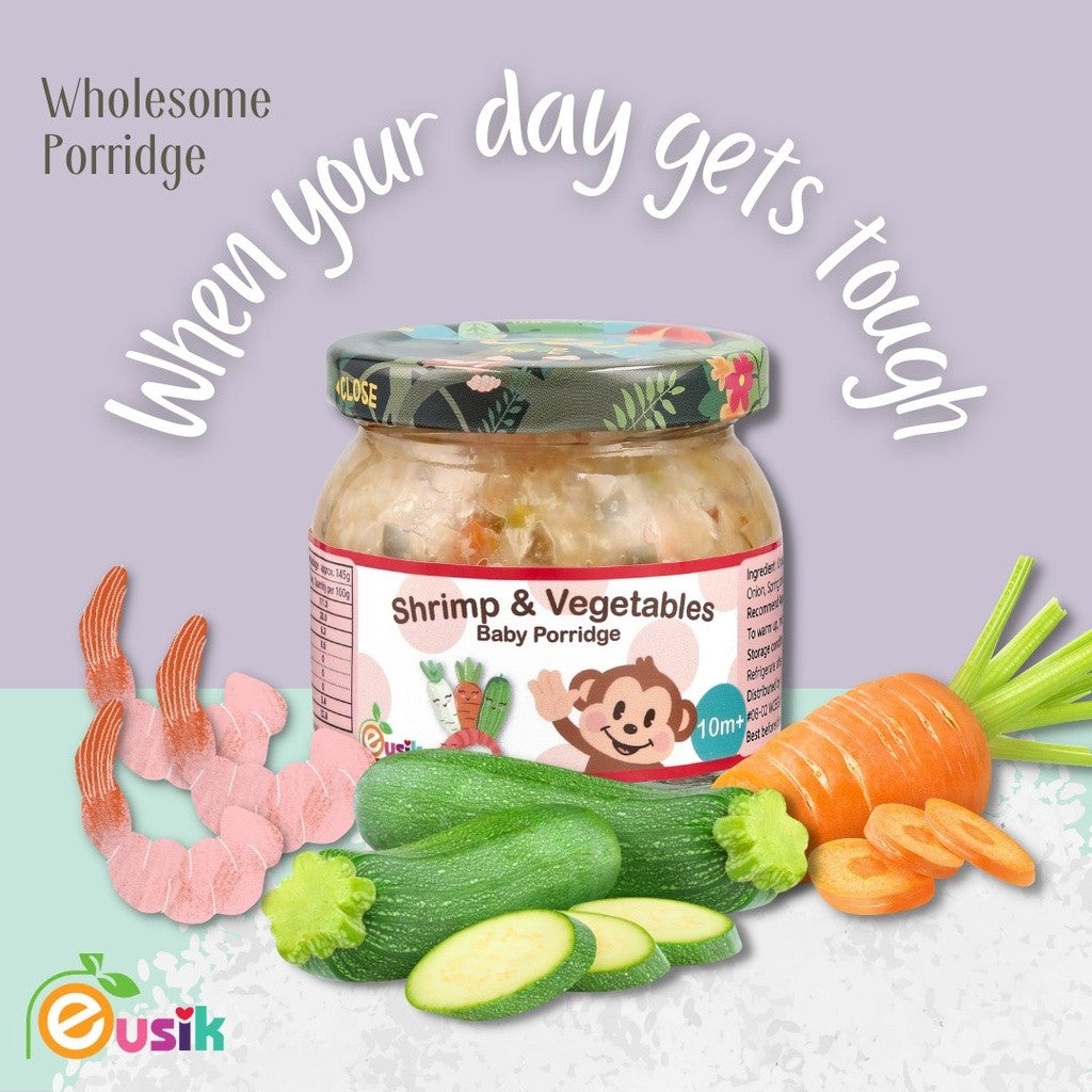 Ready To Eat Baby Rice Porridge 145g Eusik Porridge For Baby 6m 8m 10 months | Vegetables | Salmon Cod From South Korea - Little Kooma