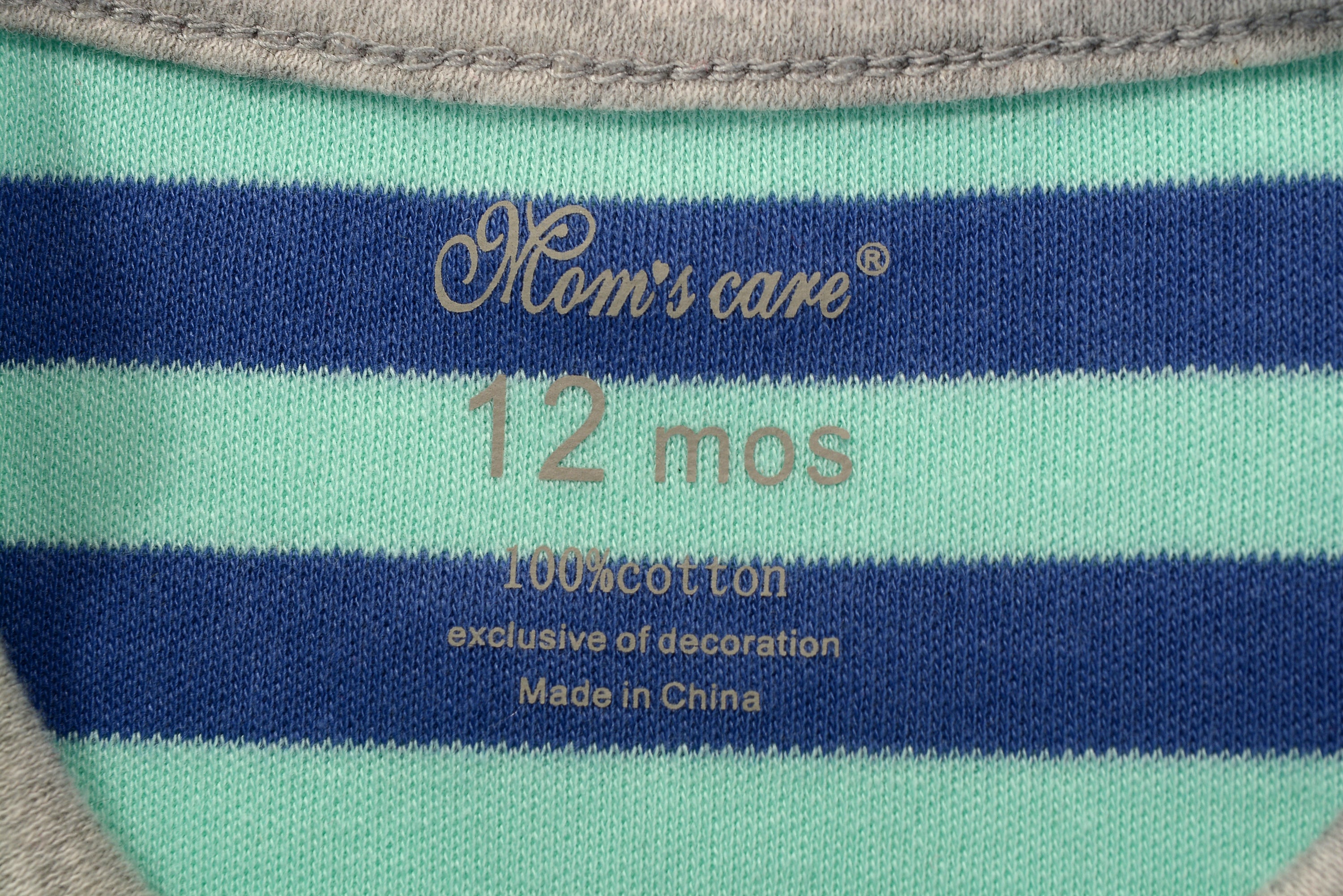 Baby Boy Green Stripe Romper w Embroidered Rocket - Little Kooma