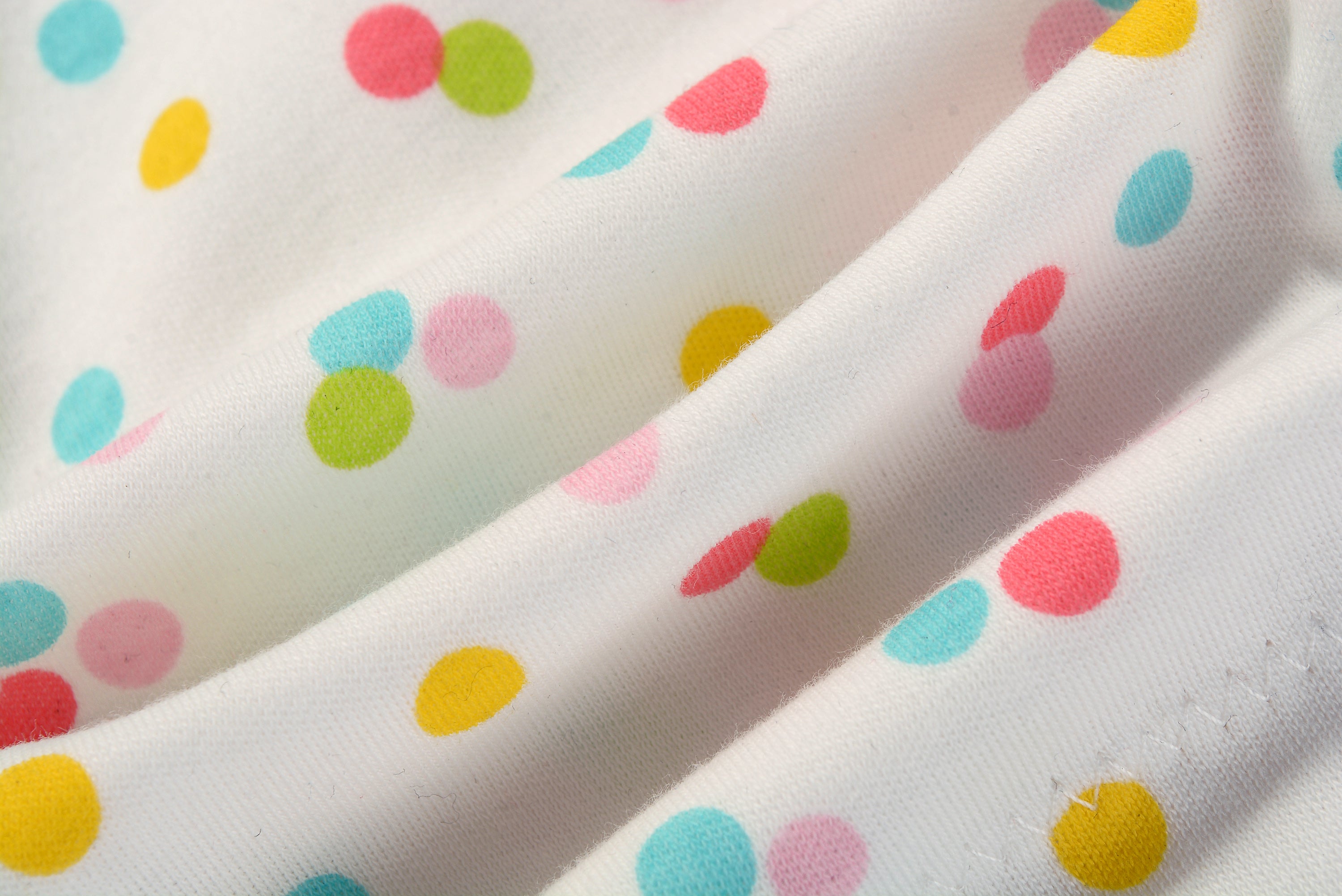 Baby Girl Romper Colorful Prints w Embroidered Rainbow - Little Kooma