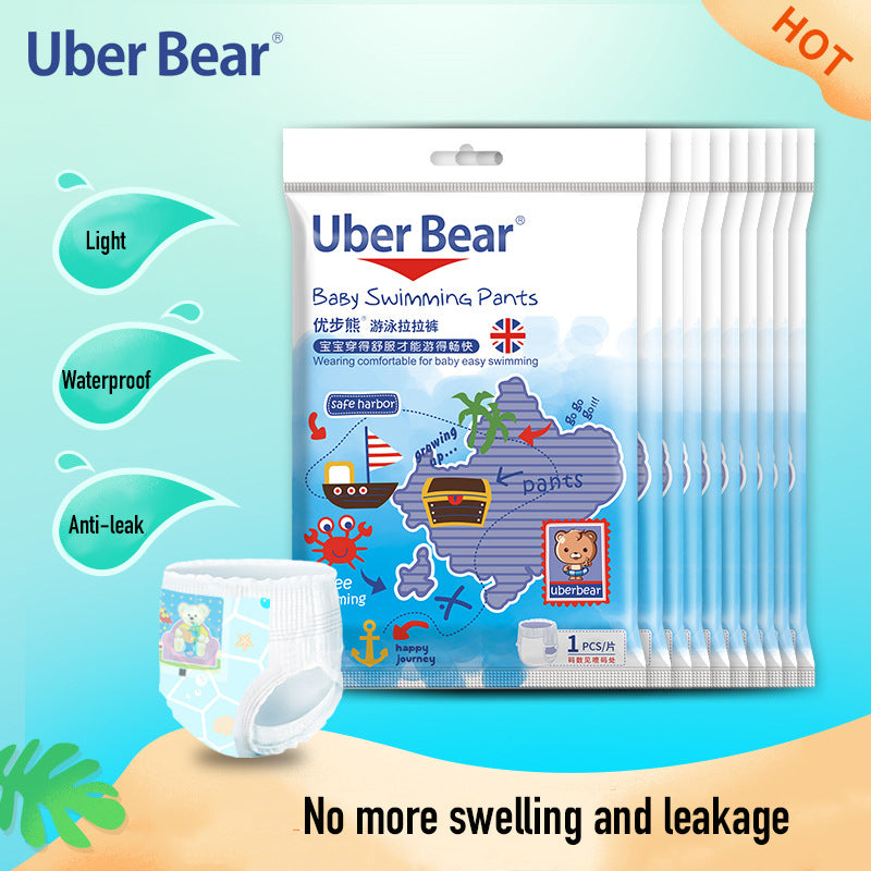 Uber Bear Baby Disposable Swimming Pants Diaper Anti-leak - Little Kooma