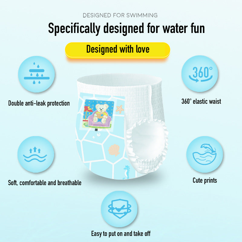 Uber Bear Baby Disposable Swimming Pants Diaper Anti-leak - Little Kooma