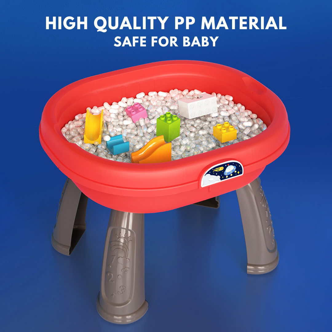 Baby Activity Center 4-In-1 Multi Functional Active Learning Center Activity Station And Block Building Table - Little Kooma