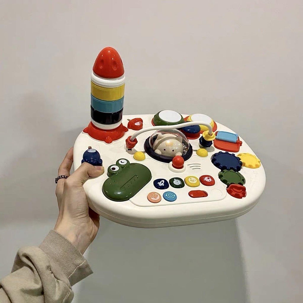 Baby Activity Center 4-In-1 Multi Functional Active Learning Center Activity Station And Block Building Table - Little Kooma