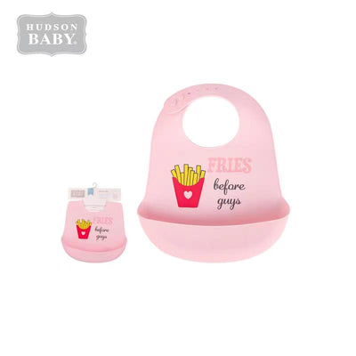 Baby Silicone Bib 01185CH FRIES BEFORE GUYS - Little Kooma