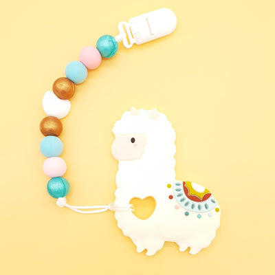 Silicone Baby Teether - Llama Set - Little Kooma