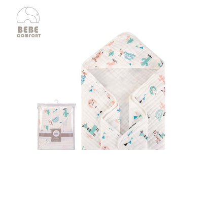 Bebe Comfort Baby Muslin Hooded Swaddle Blanket 76 x 76cm BC51505 - Little Kooma