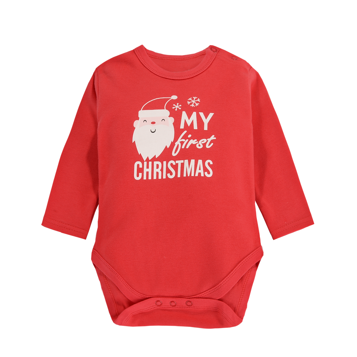 Baby Christmas Outfit My First Christmas Long Sleeve Bodysuit n Pants Two Piece Set - Little Kooma