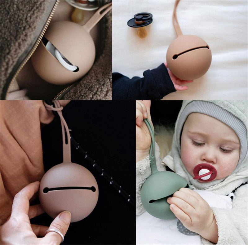 Baby Pacifier Teether Toy Food Grade Silicone Holder Case - Little Kooma