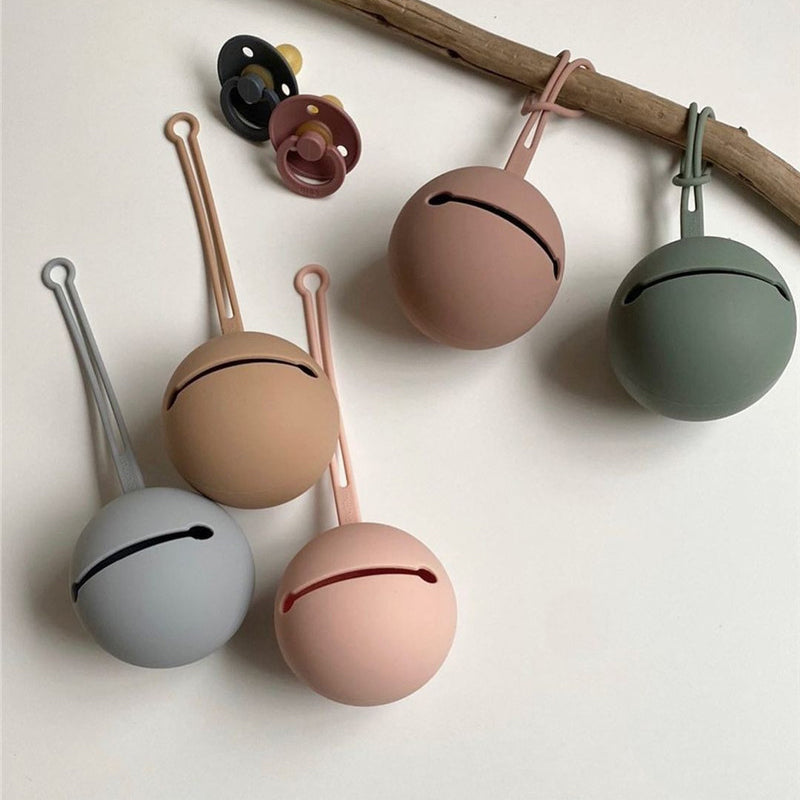 Baby Pacifier Teether Toy Food Grade Silicone Holder Case - Little Kooma