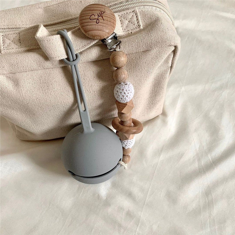 Baby Pacifier Teether Toy Food Grade Silicone Holder Case - Little Kooma