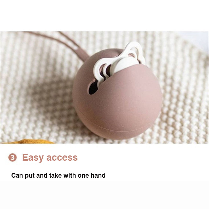 Baby Pacifier Teether Toy Food Grade Silicone Holder Case - Little Kooma