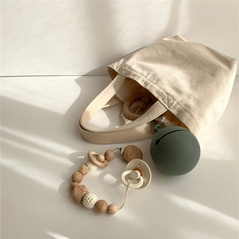 Baby Pacifier Teether Toy Food Grade Silicone Holder Case - Little Kooma