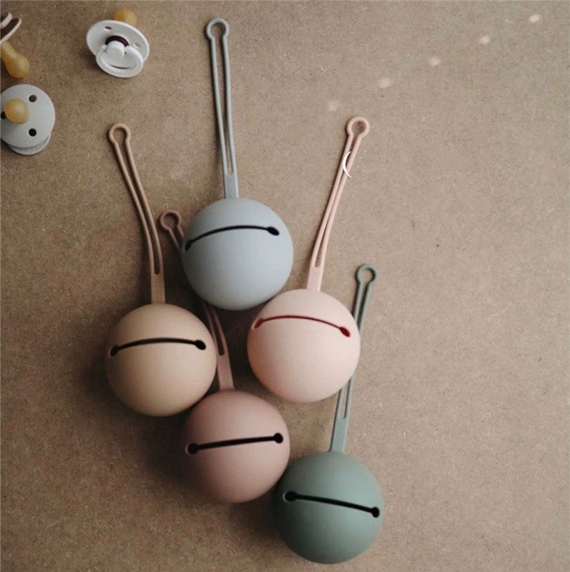 Baby Pacifier Teether Toy Food Grade Silicone Holder Case - Little Kooma