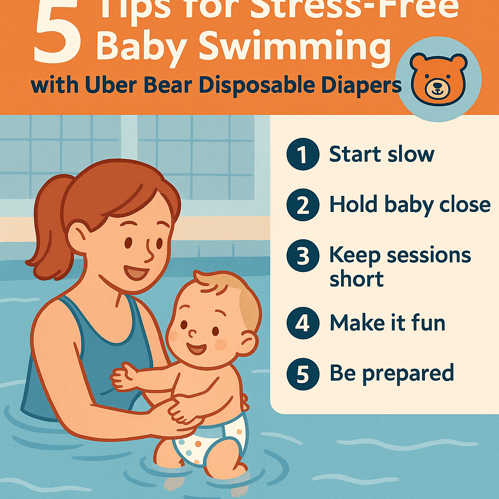 5 Tips for Stress-Free Baby Swimming with Uber Bear Disposable Diapers