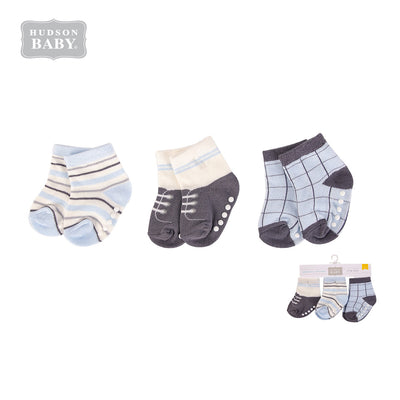 Hudson Baby Socks 3 Pairs Pack Anti-slip - Little Kooma